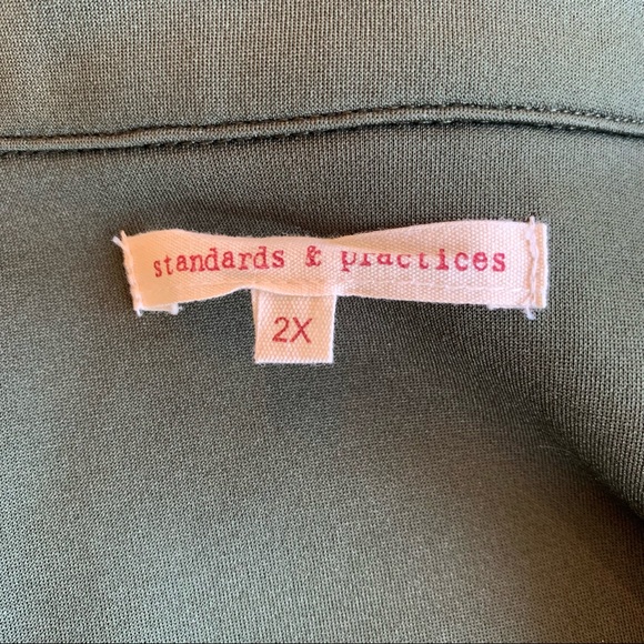 Standard & Practice Utility Shirtdress in Olive - Picture 5 of 8